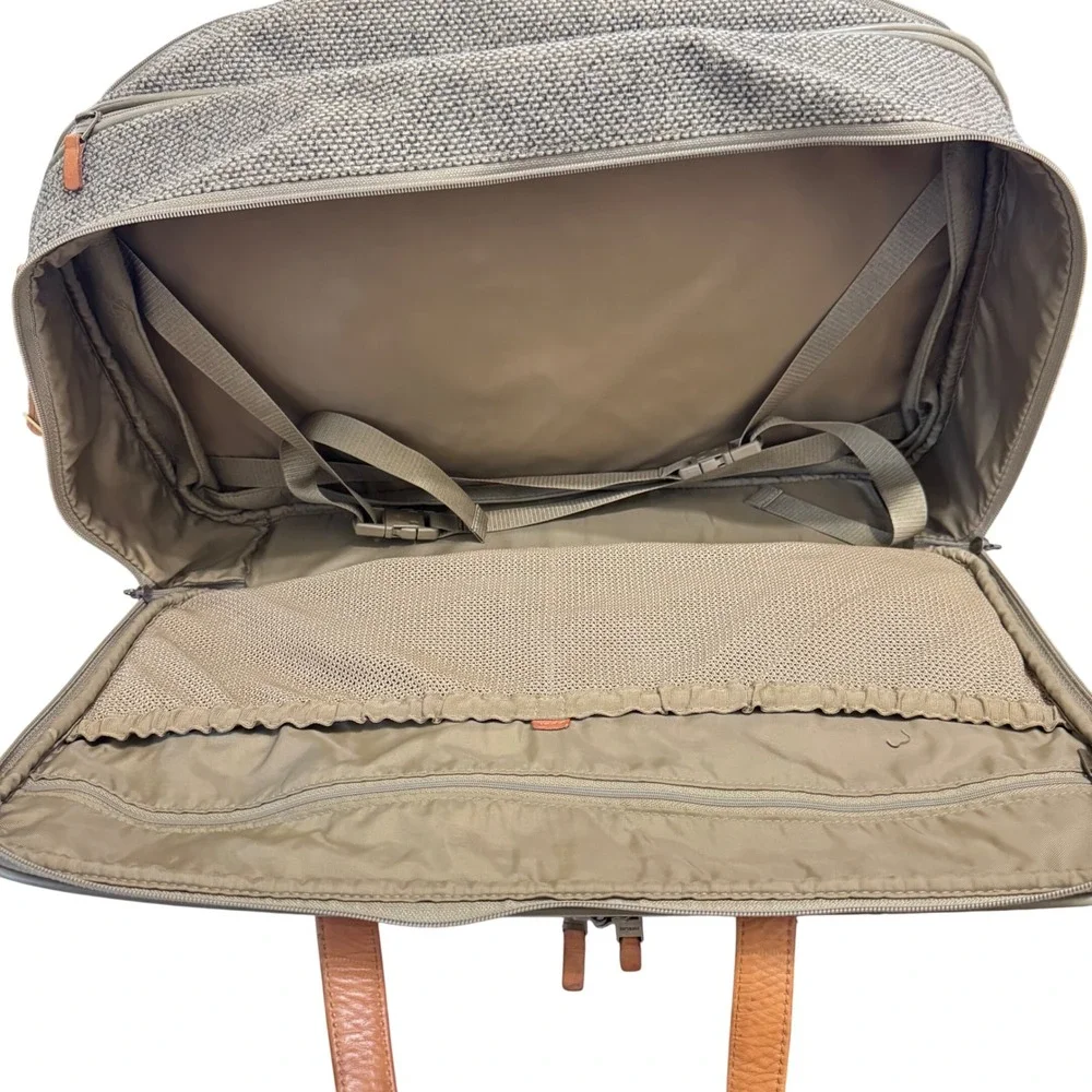 Hartmann Tweed Travel Bag Unisex OS‎ Tan Brown Vintage Belting Leather Carryon